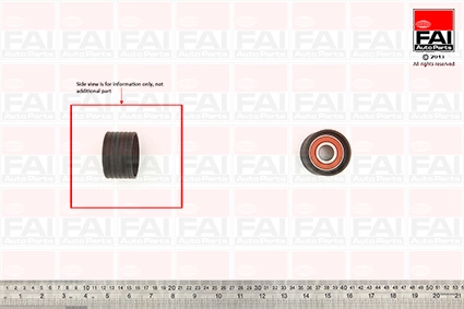 Deflection Pulley/Guide Pulley, timing belt